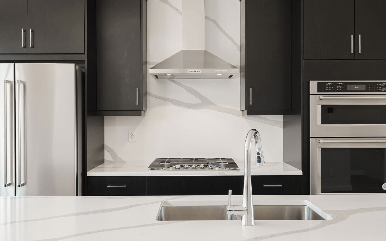 A photo of the kitchen at 14 Sovereign Heights in Crown Park by Brookfield Residential.