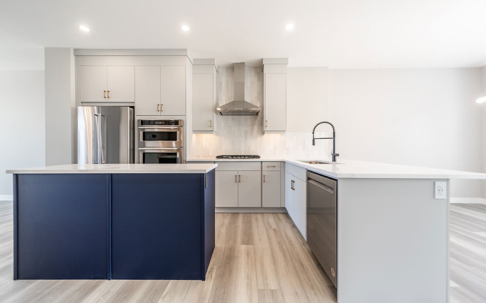 A photo of the kitchen of the Gatineau model in Crown Park by Brookfield Residential