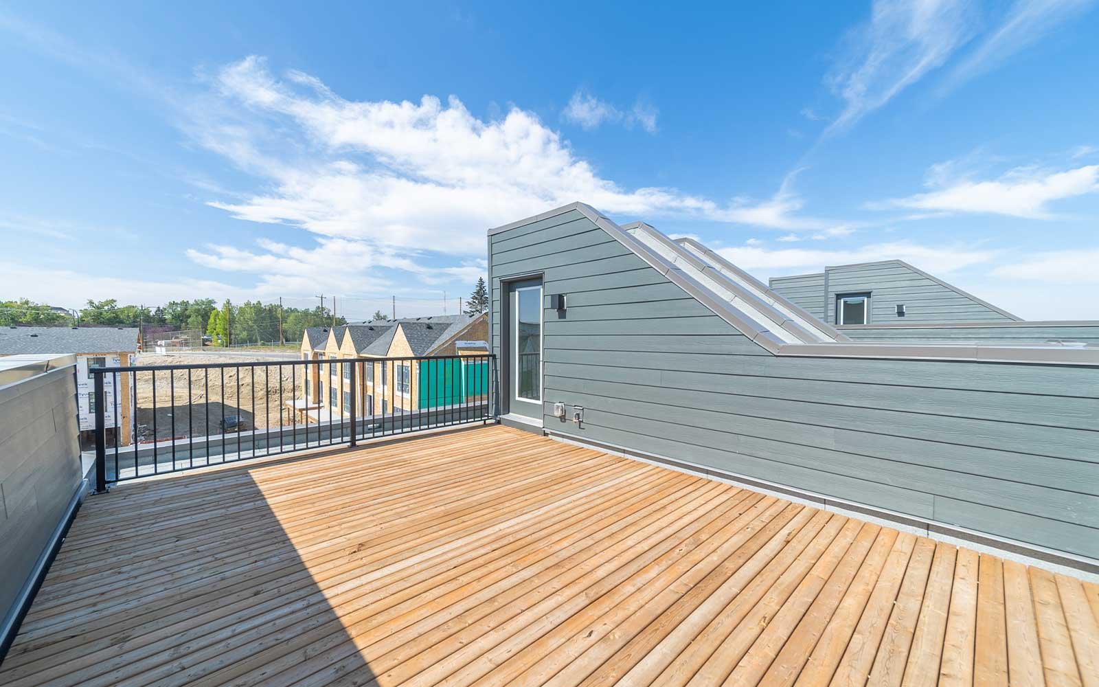 A photo of the rooftop of the Gatineau model in Crown Park by Brookfield Residential