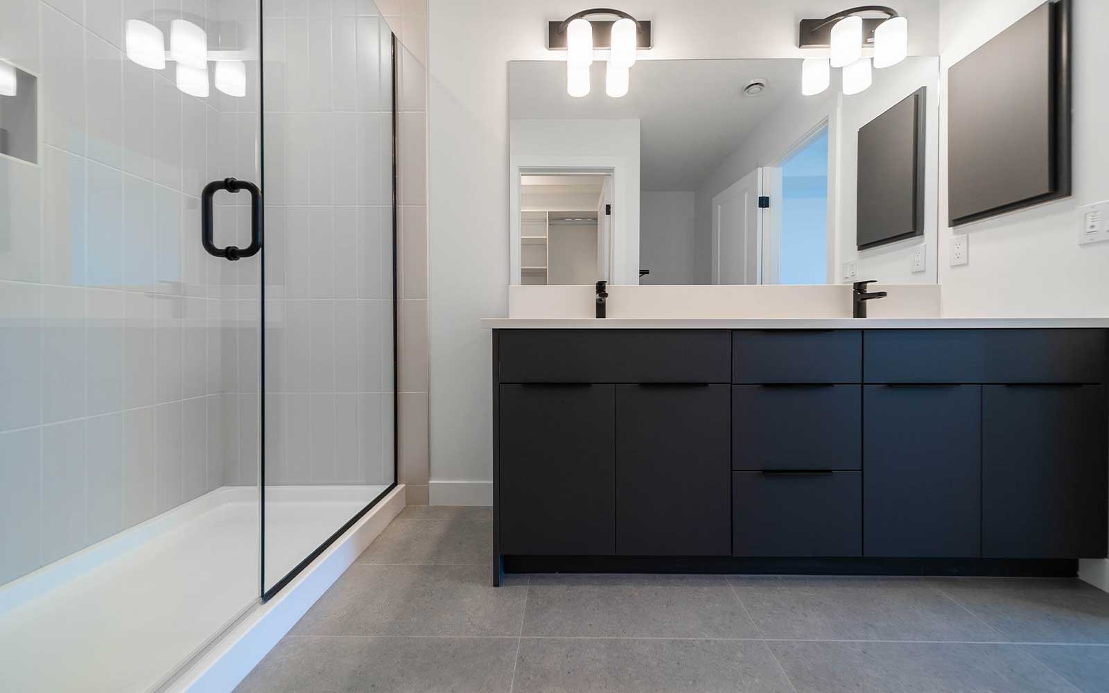 A photo of the ensuite of the Hyde model in Crown Park by Brookfield Residential