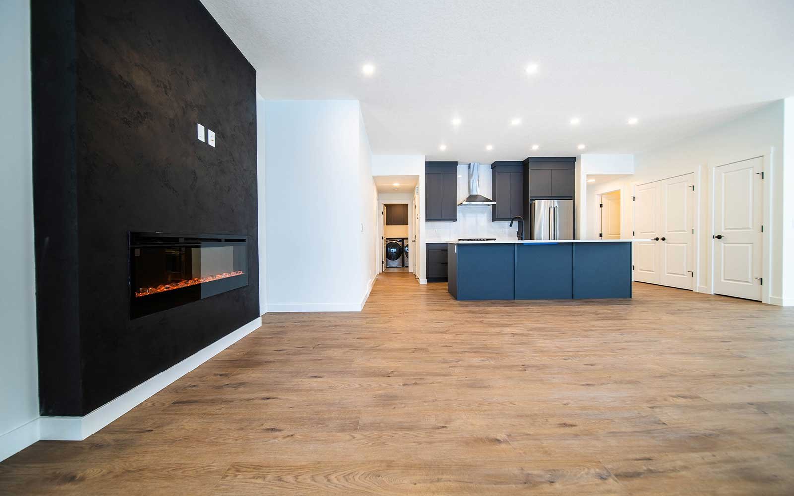 A photo of the great room of the Hyde model in Crown Park by Brookfield Residential