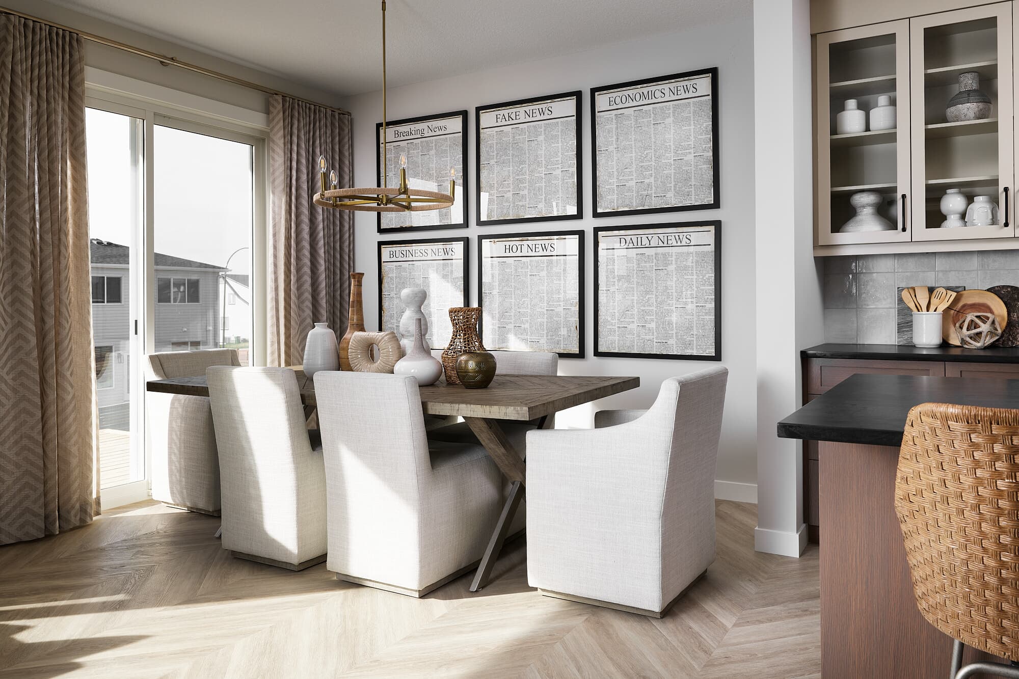 Dining room in the Purcell 24 model home by Brookfield Residential