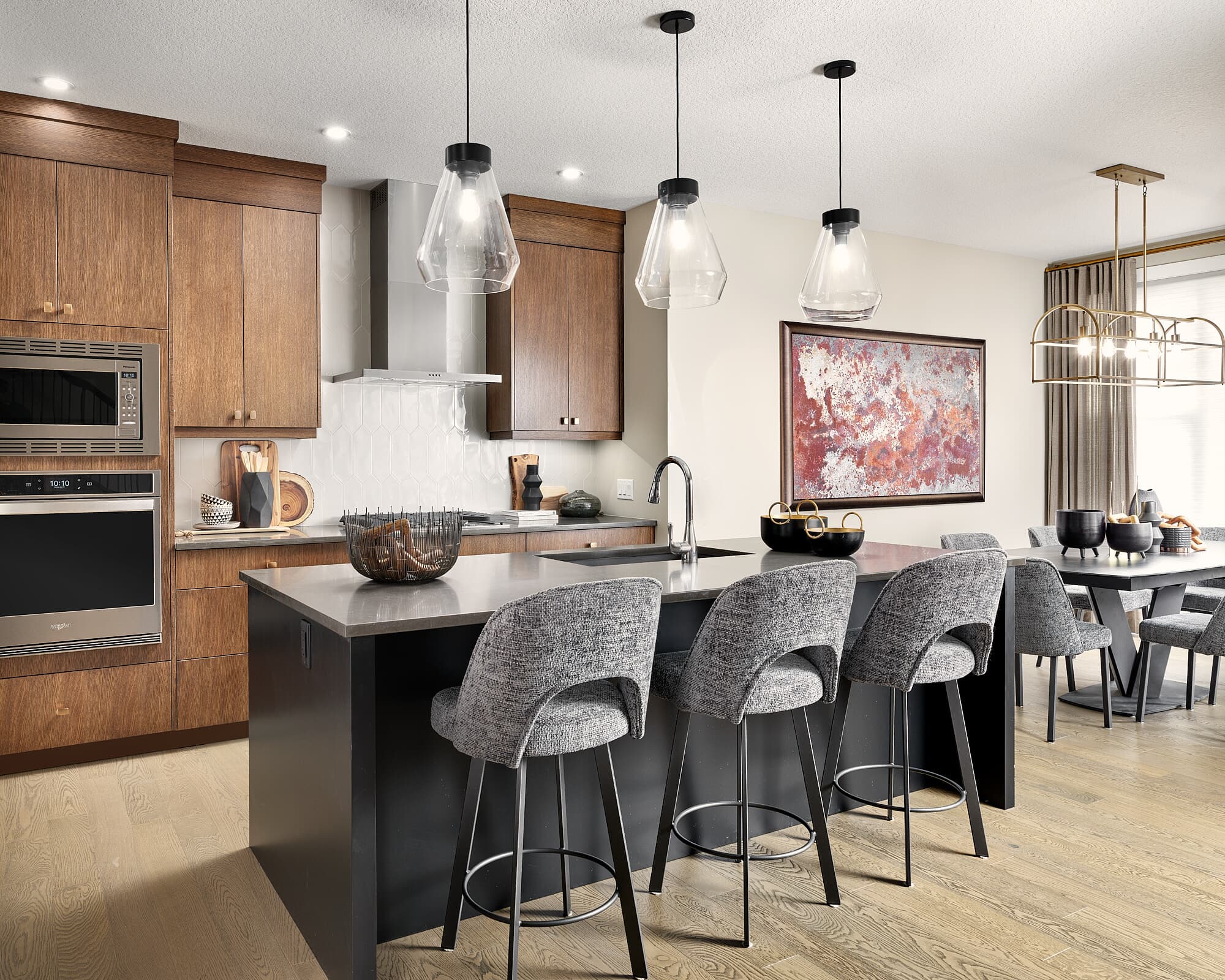 Kitchen of the Robson 26 model home by Brookfield Residential