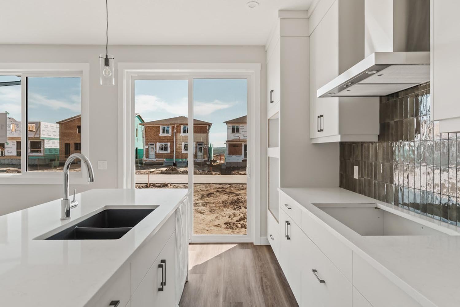 A photo of the duplex quick possession at 129 Setonvista Gate SE in Seton Ridge by Brookfield Residential