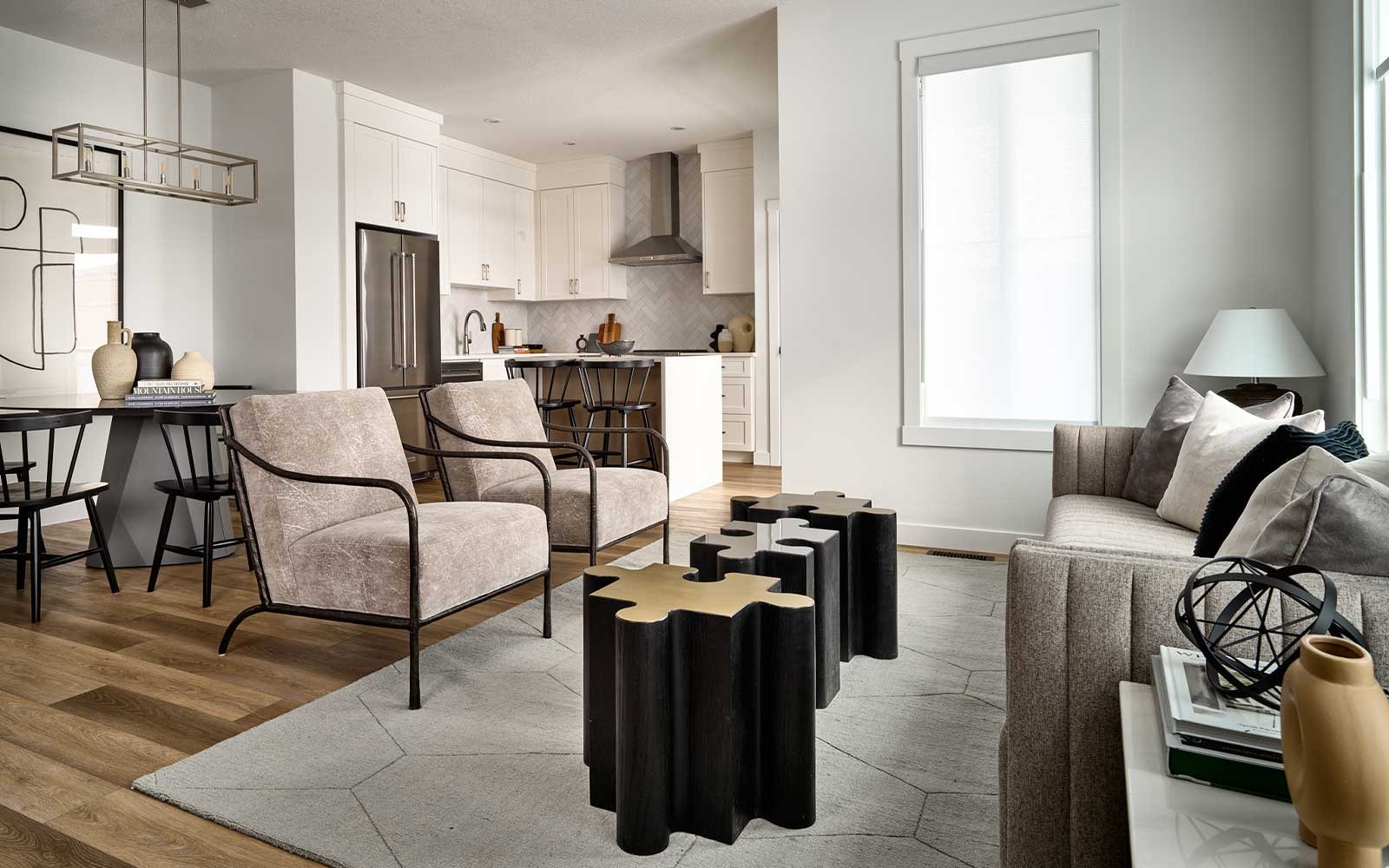 A photo of the great room in the Armstrong model in Brightside by Brookfield Residential