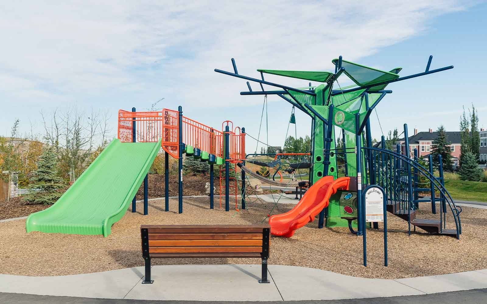 A photo of the community playground in Silver Spruce