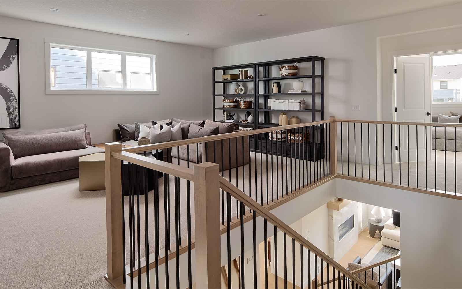 A photo of the bonus room of the Matera 36 estate model home by Brookfield Residential