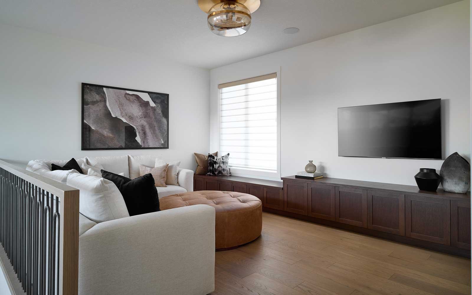 A photo of the bonus room of the Lucca estate show home in Calgary by Brookfield Residential
