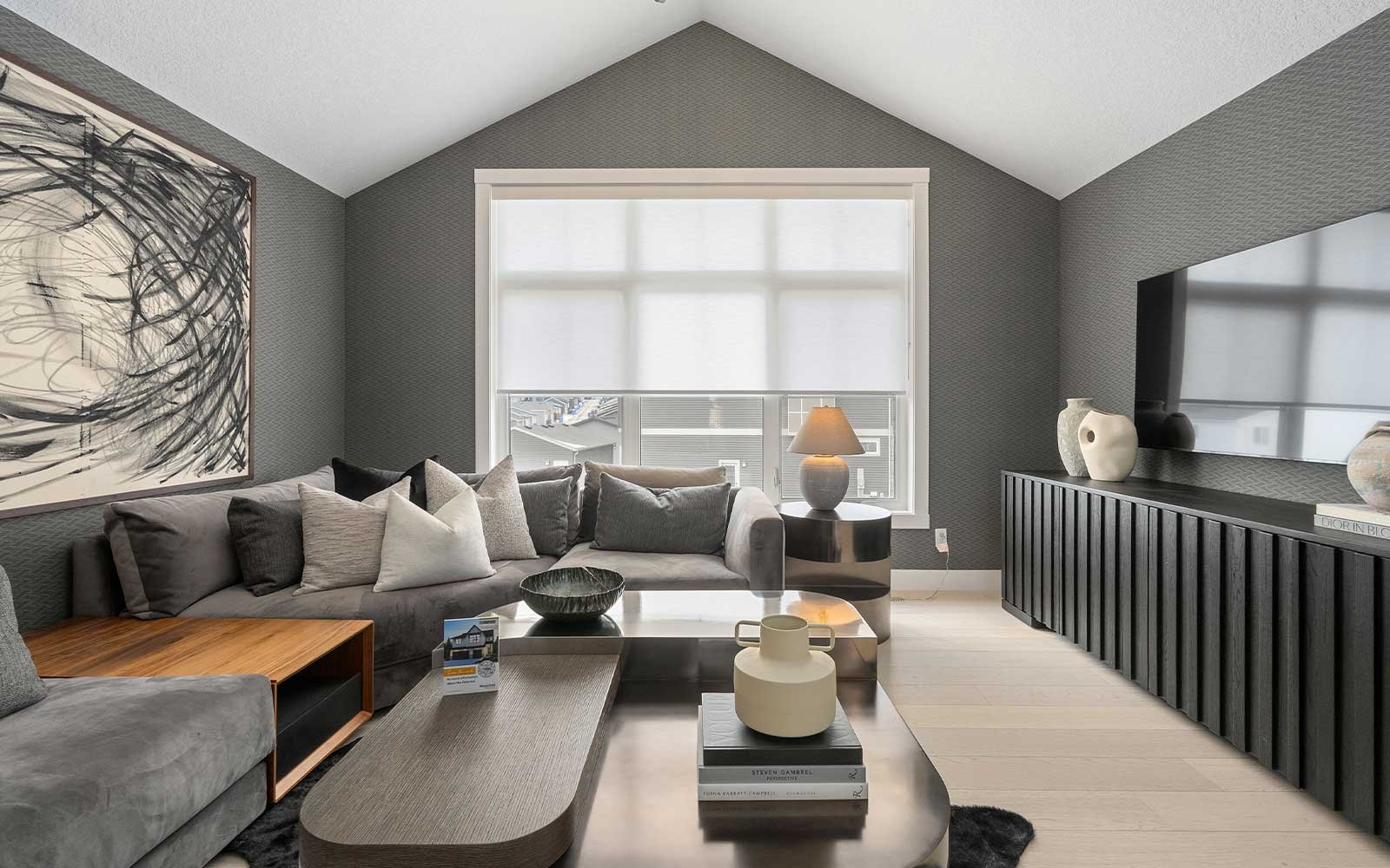 A photo of the bonus room of the Palermo show home in Calgary by Brookfield Residential