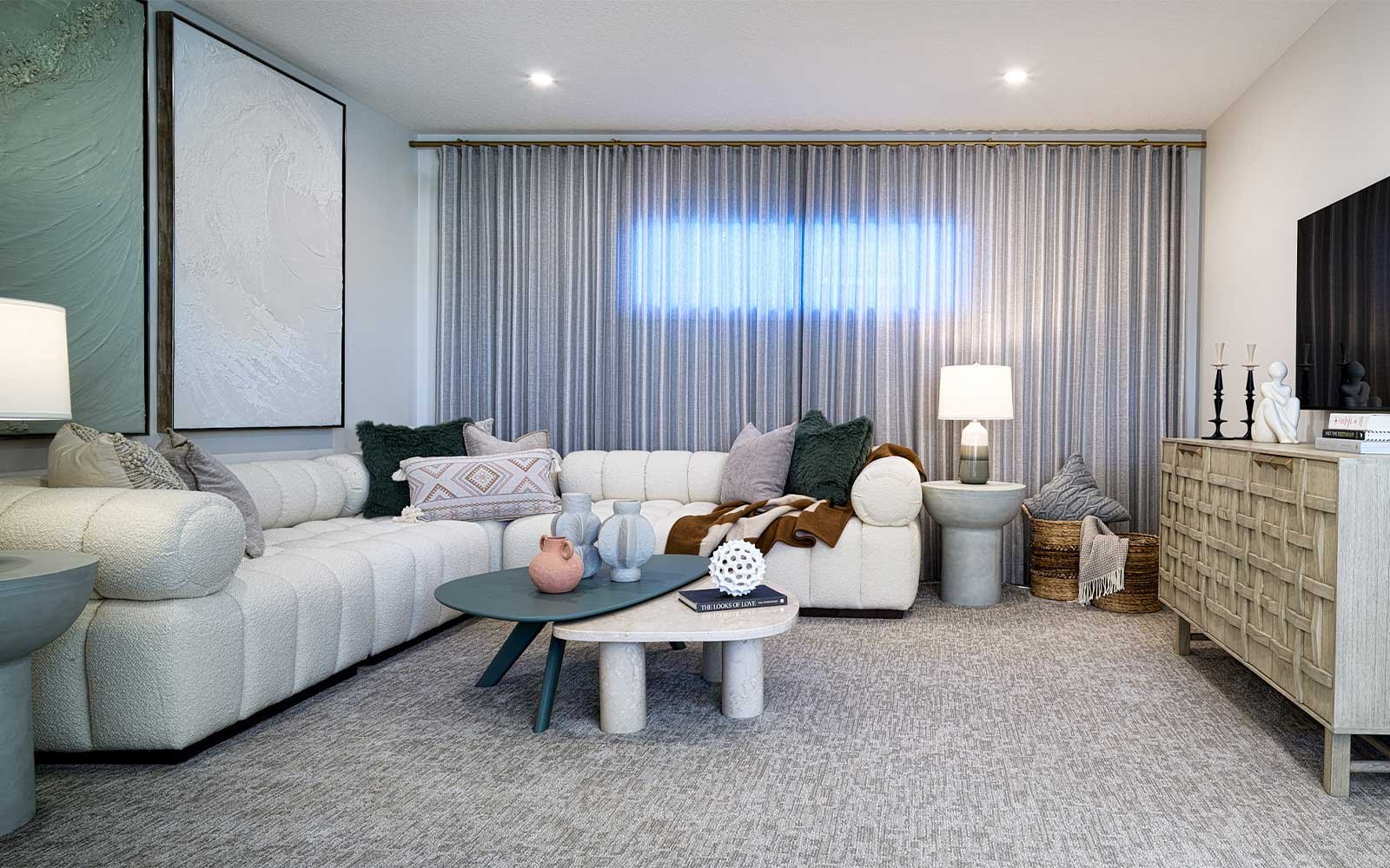 A photo the bonus room of the Purcell 2 - 26 model in Chinook Gate by Brookfield Residential