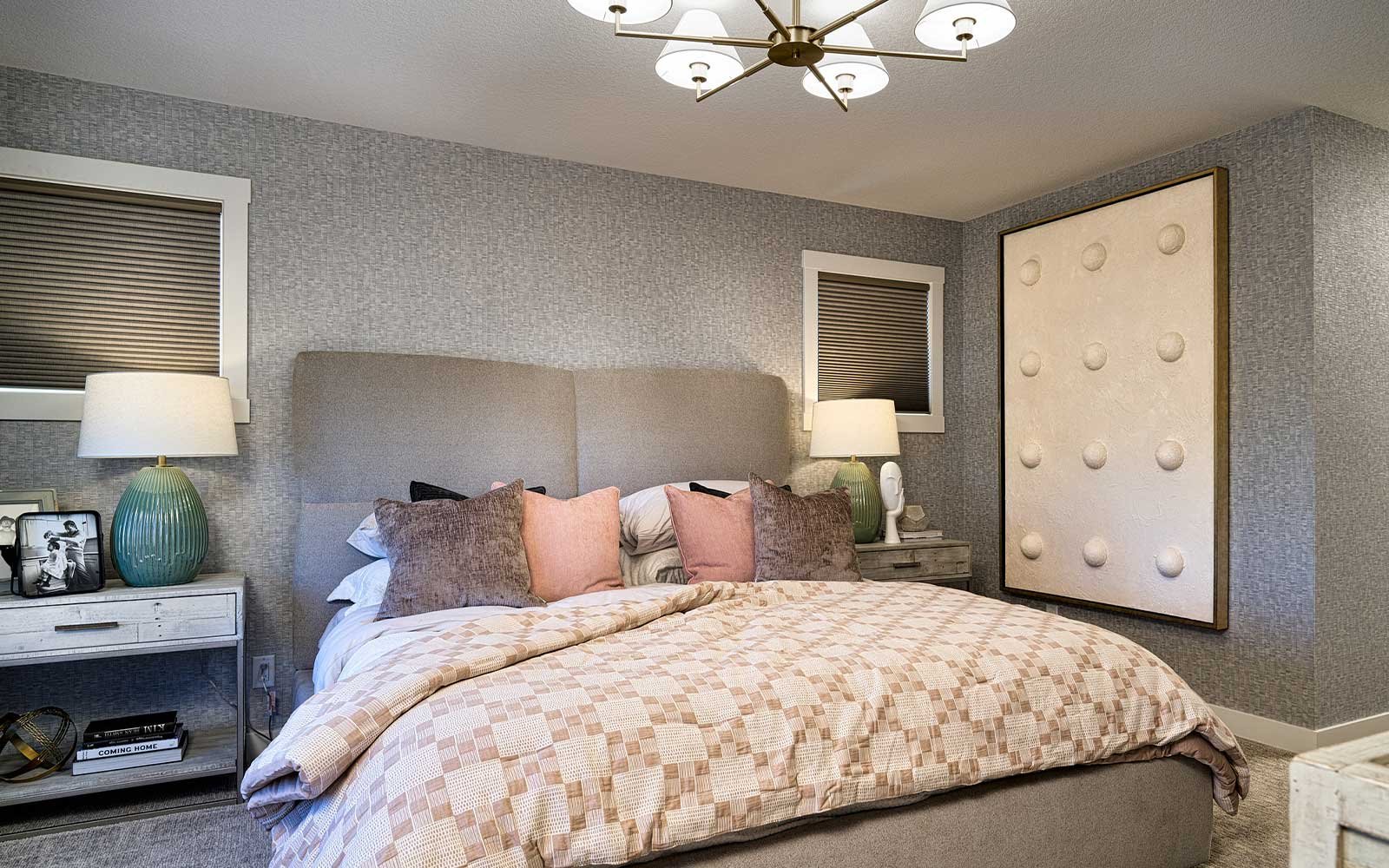 A photo the primary bedroom of the Purcell 2 - 26 model in Chinook Gate by Brookfield Residential