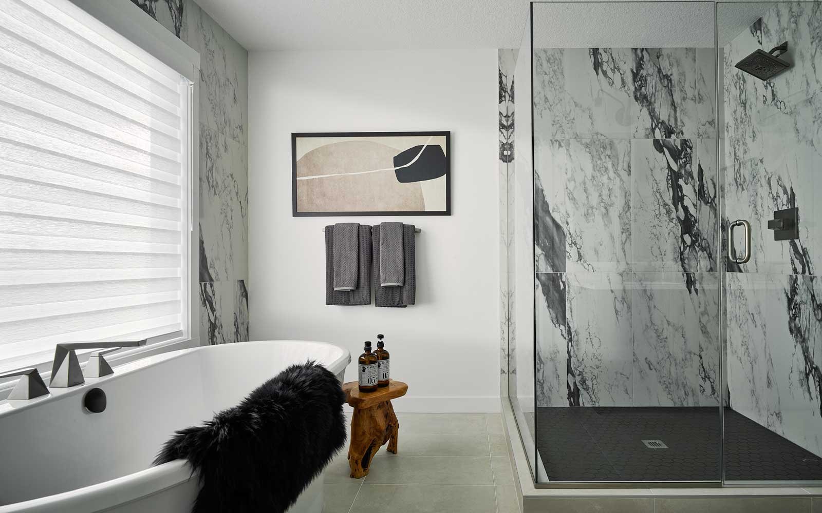 A photo of the ensuite of the Robson 24 model in Calgary by Brookfield Residential