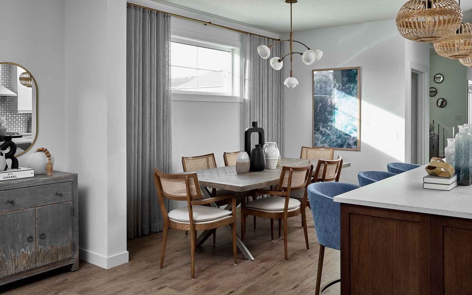 A photo of the dining area of the Oxford show home by Brookfield Residential