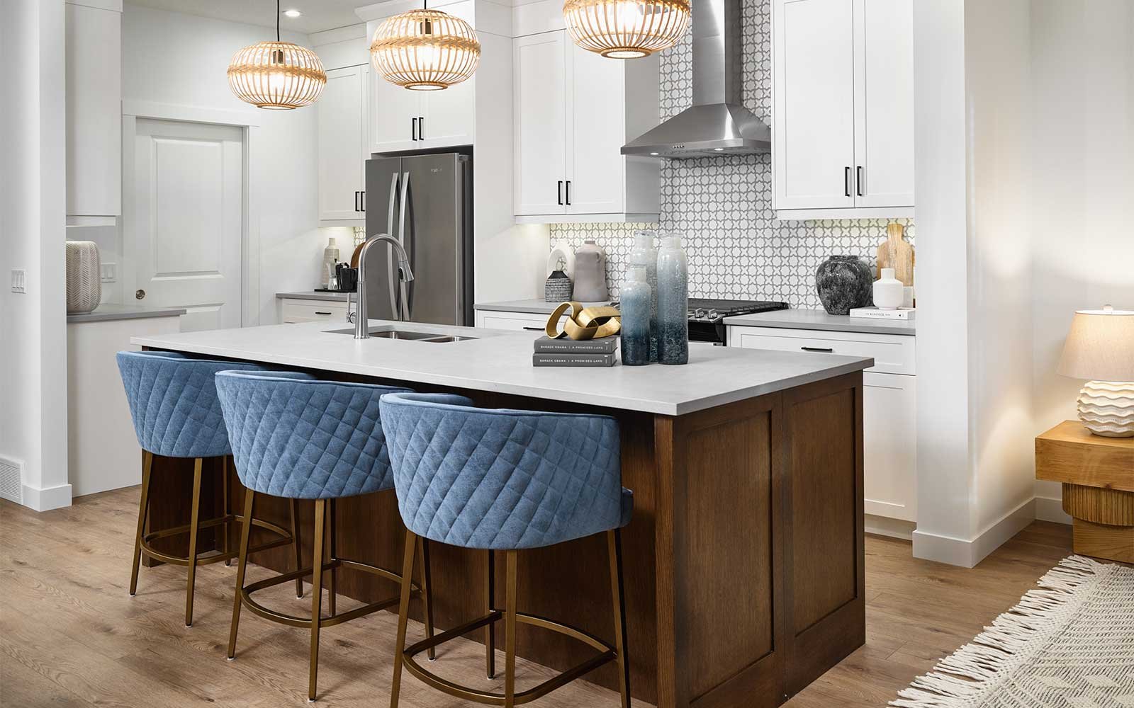 A photo of the kitchen of the Oxford show home by Brookfield Residential