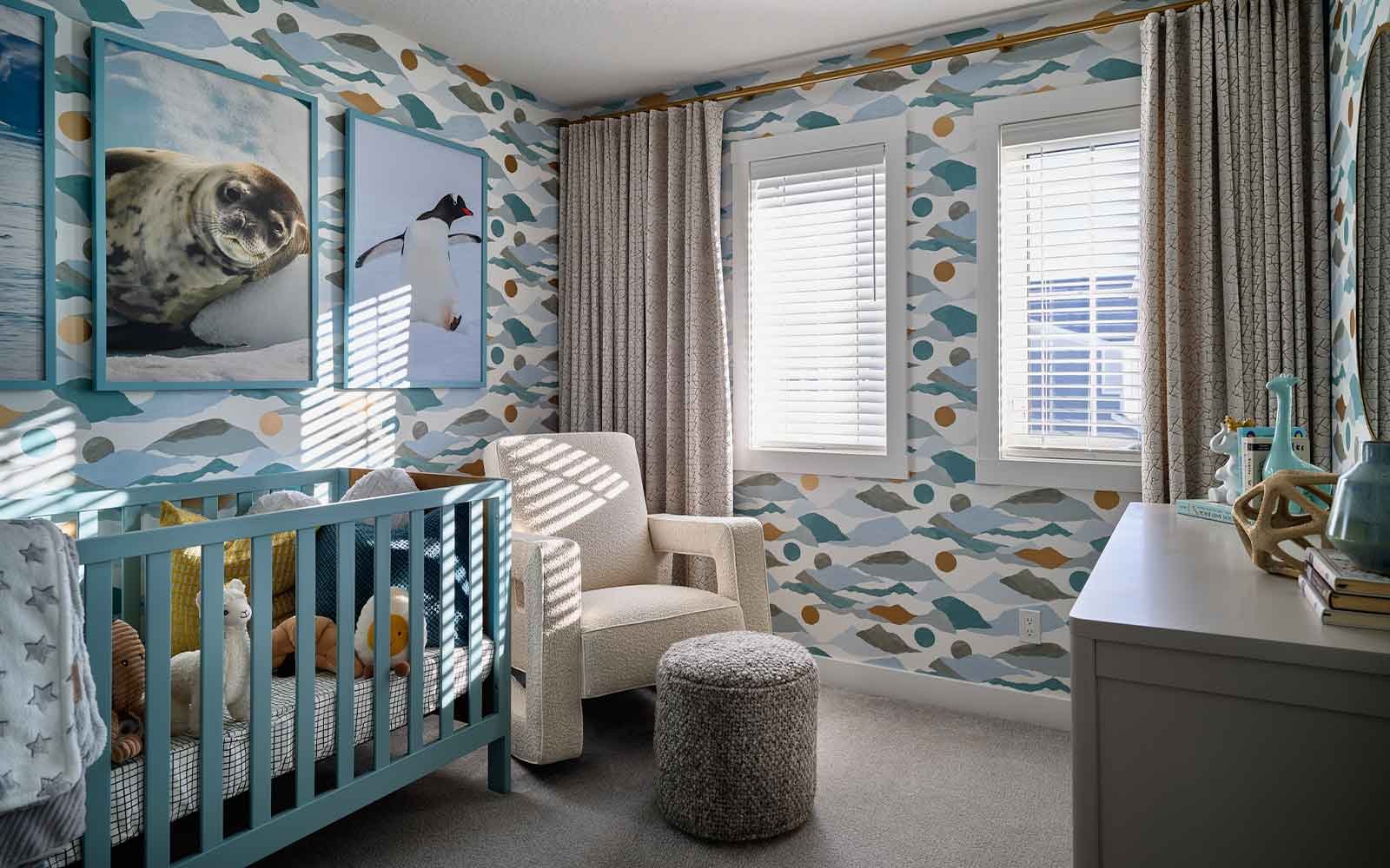 A photo of the secondary bedroom of the Oxford show home by Brookfield Residential