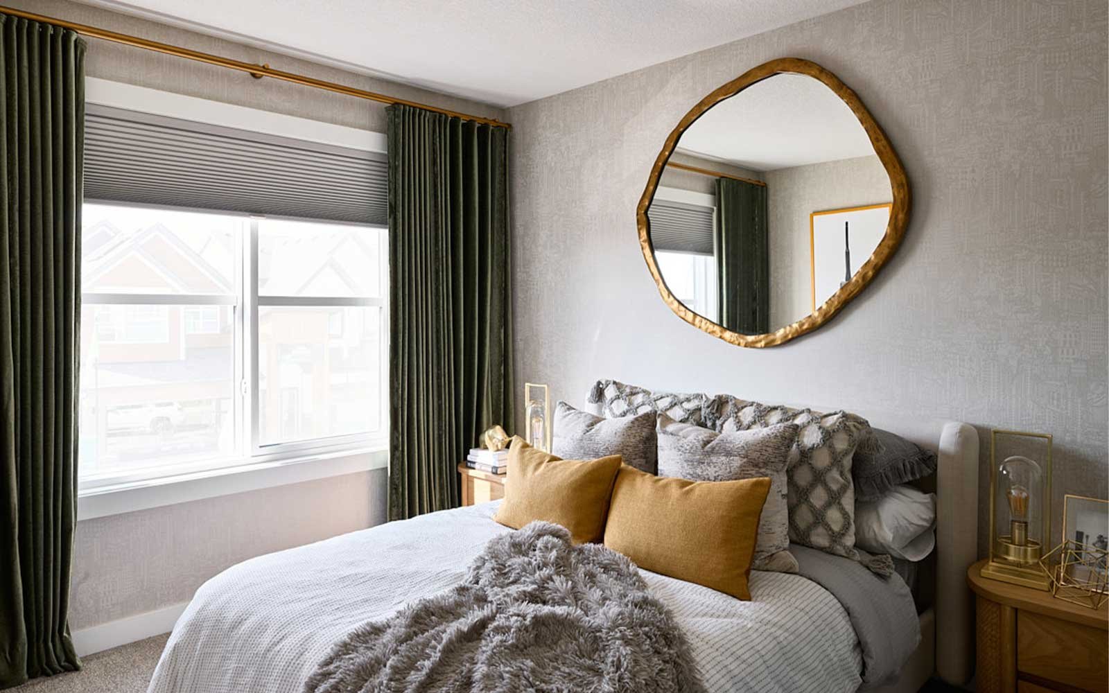A photo of the bedroom of the Oxford show home by Brookfield Residential