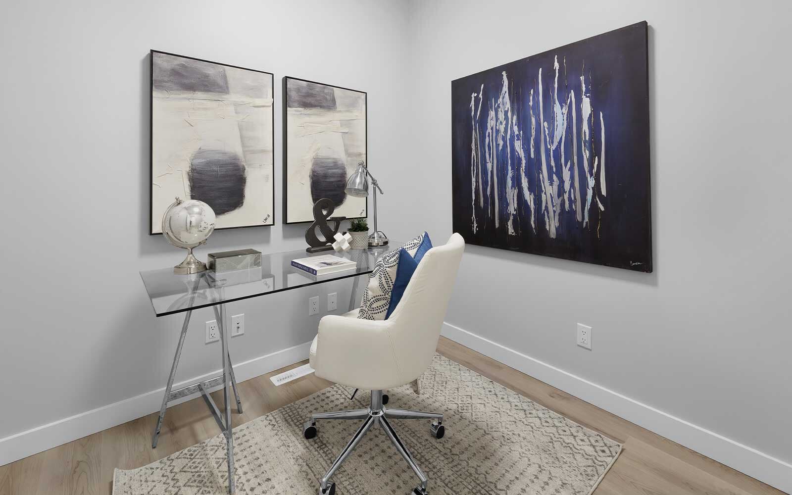 A photo of the flex room of the Birch duplex model by Brookfield Residential