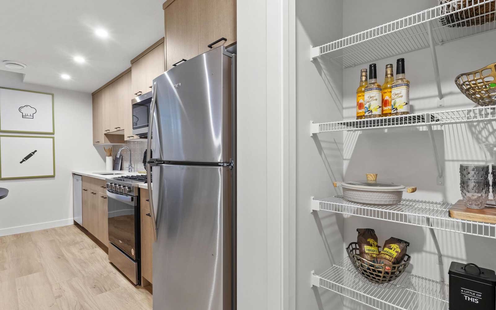 A photo of the basement suite of the Kendal laned model by Brookfield Residential