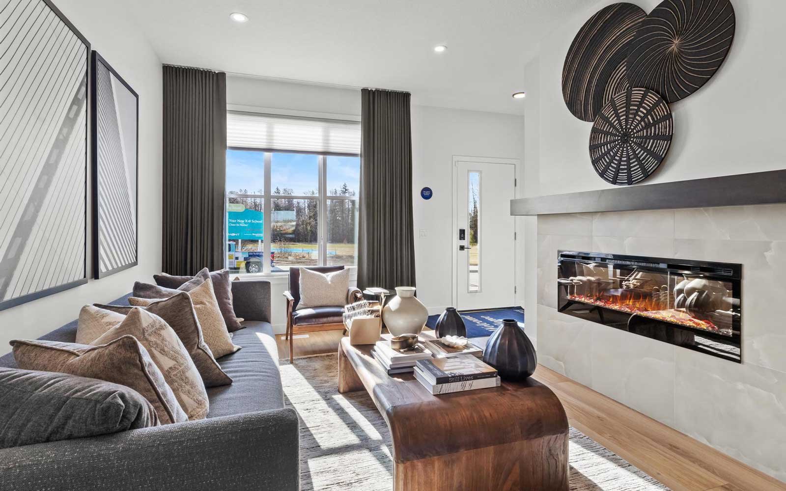 A photo of the great room of the Kendal laned model by Brookfield Residential