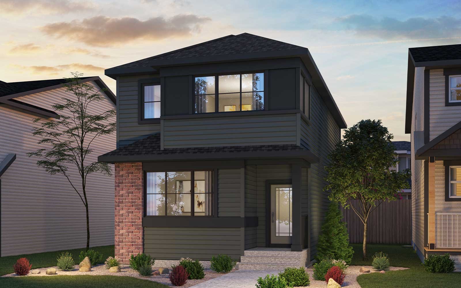 Exterior rendering of the Pairie Style