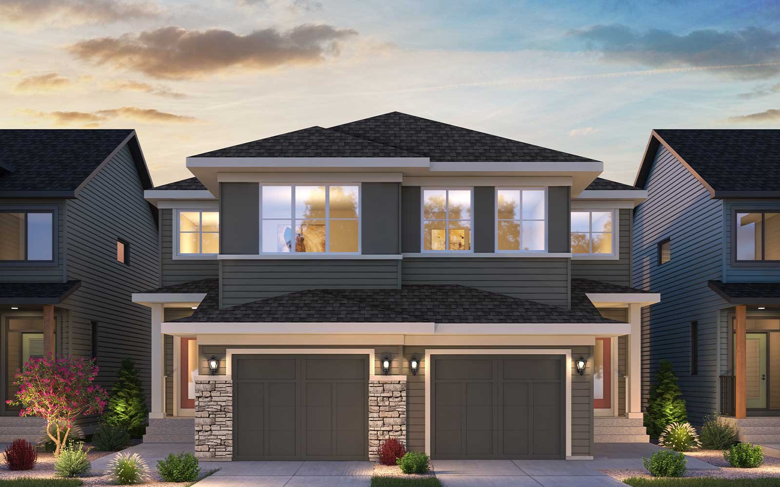 Exterior rendering of the Harper Prairie model