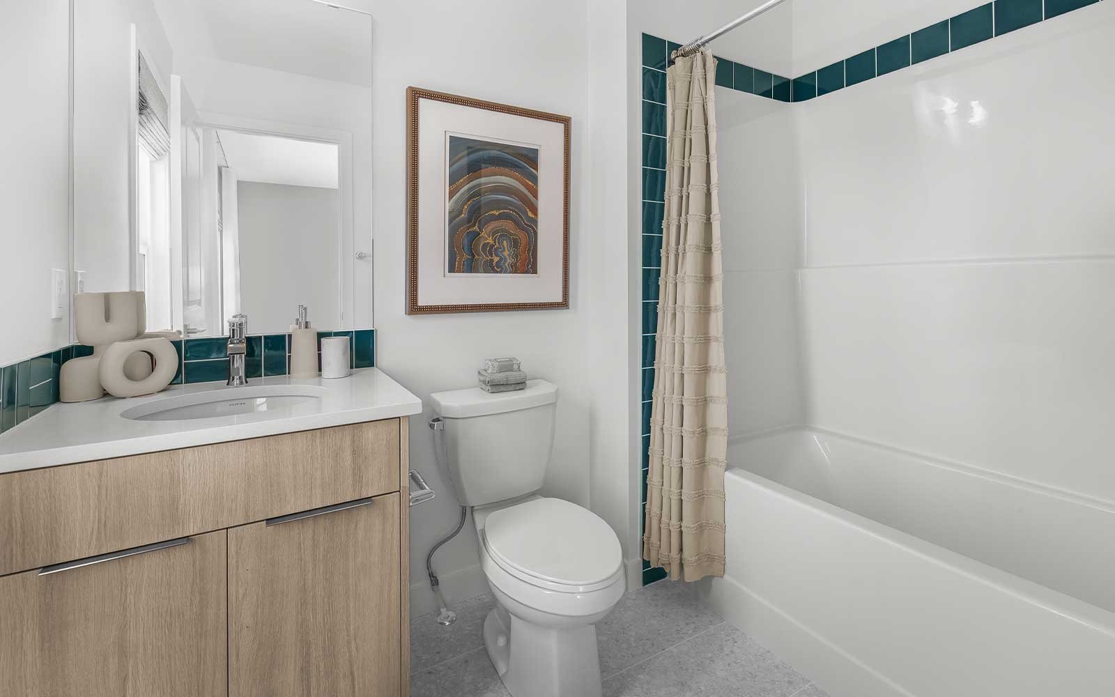 A photo of the ensuite of the Harper show home in Edmonton by Brookfield Residential