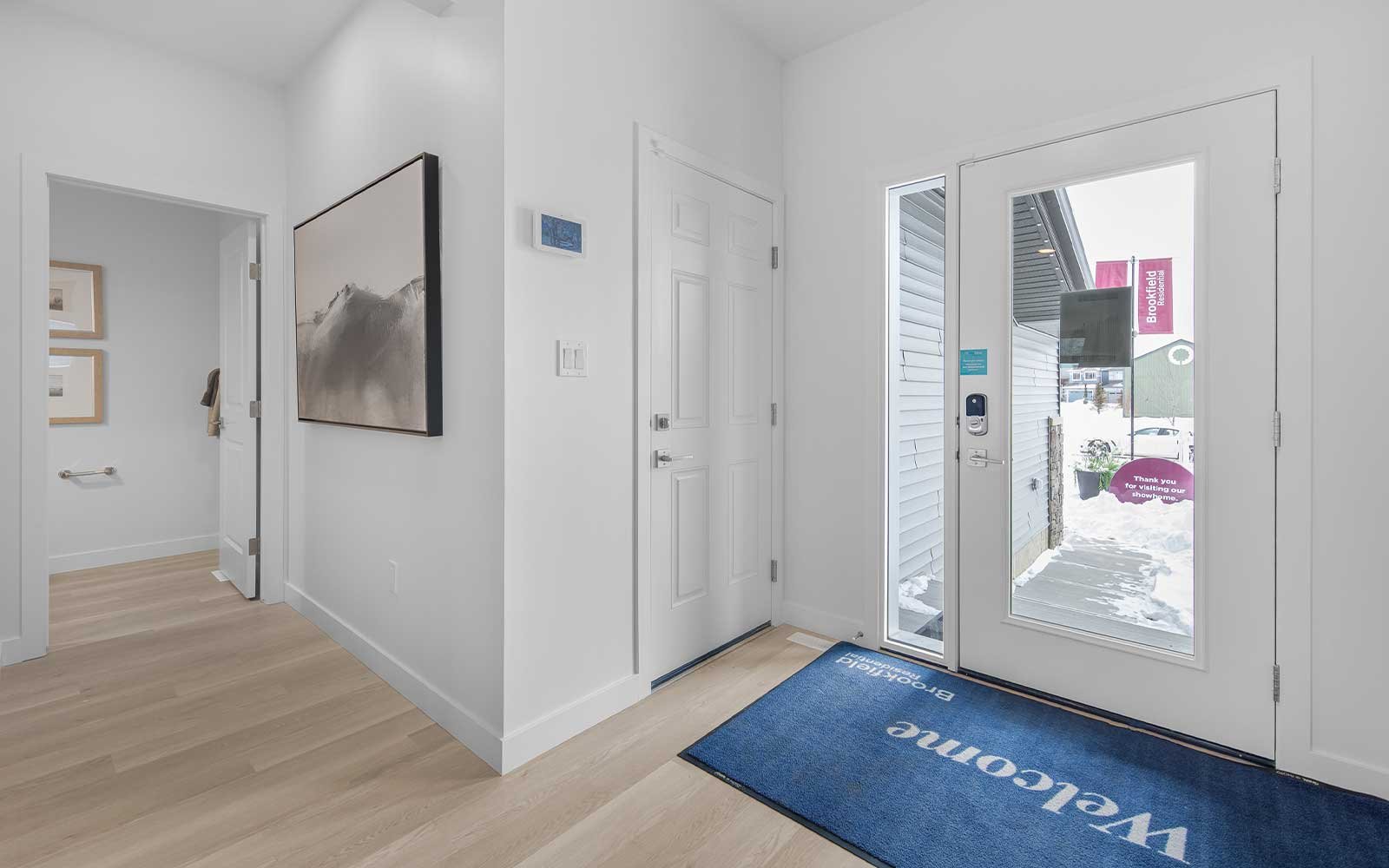 A photo of the foyer of the Harper show home in Edmonton by Brookfield Residential