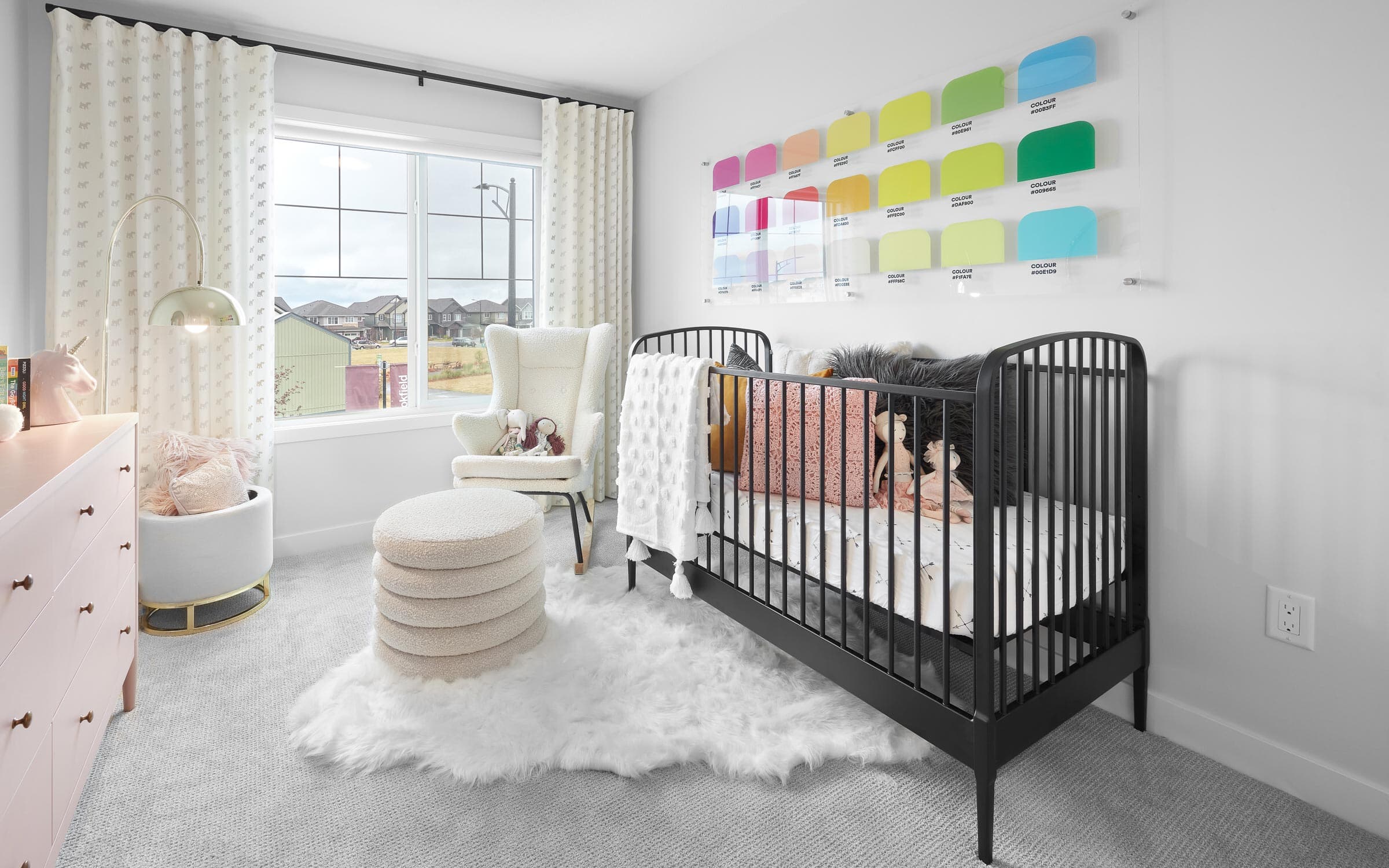 A bedroom in The Robson in The Orchards by Brookfield Residential in Edmonton Alberta.