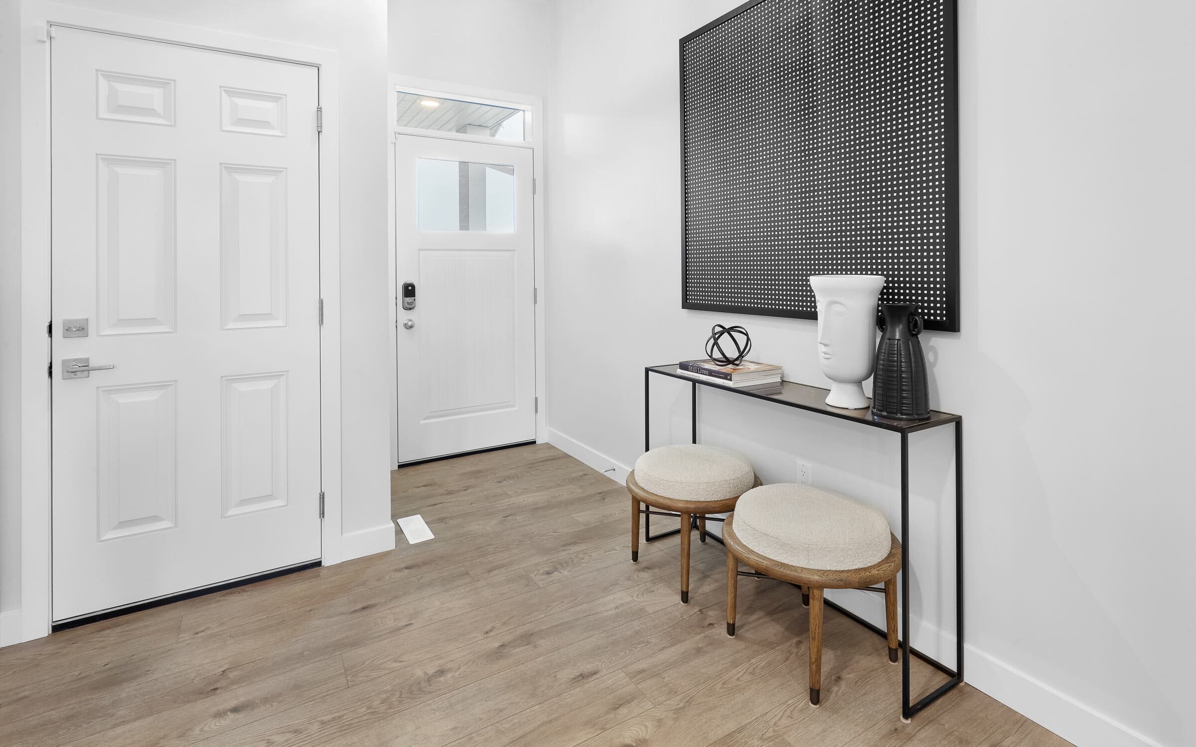 A foyer in The Robson in The Orchards by Brookfield Residential in Edmonton Alberta.