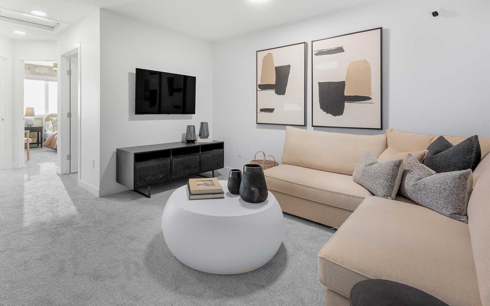 A photo of the bonus room of the Bristol model by Brookfield Residential