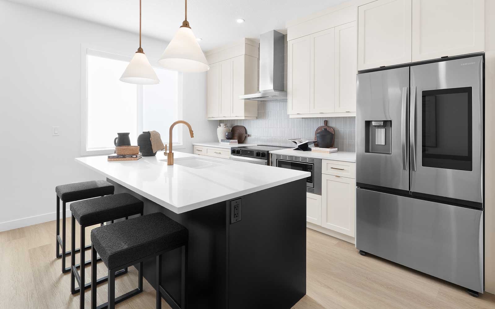 A photo of the kitchen of the Bristol model by Brookfield Residential