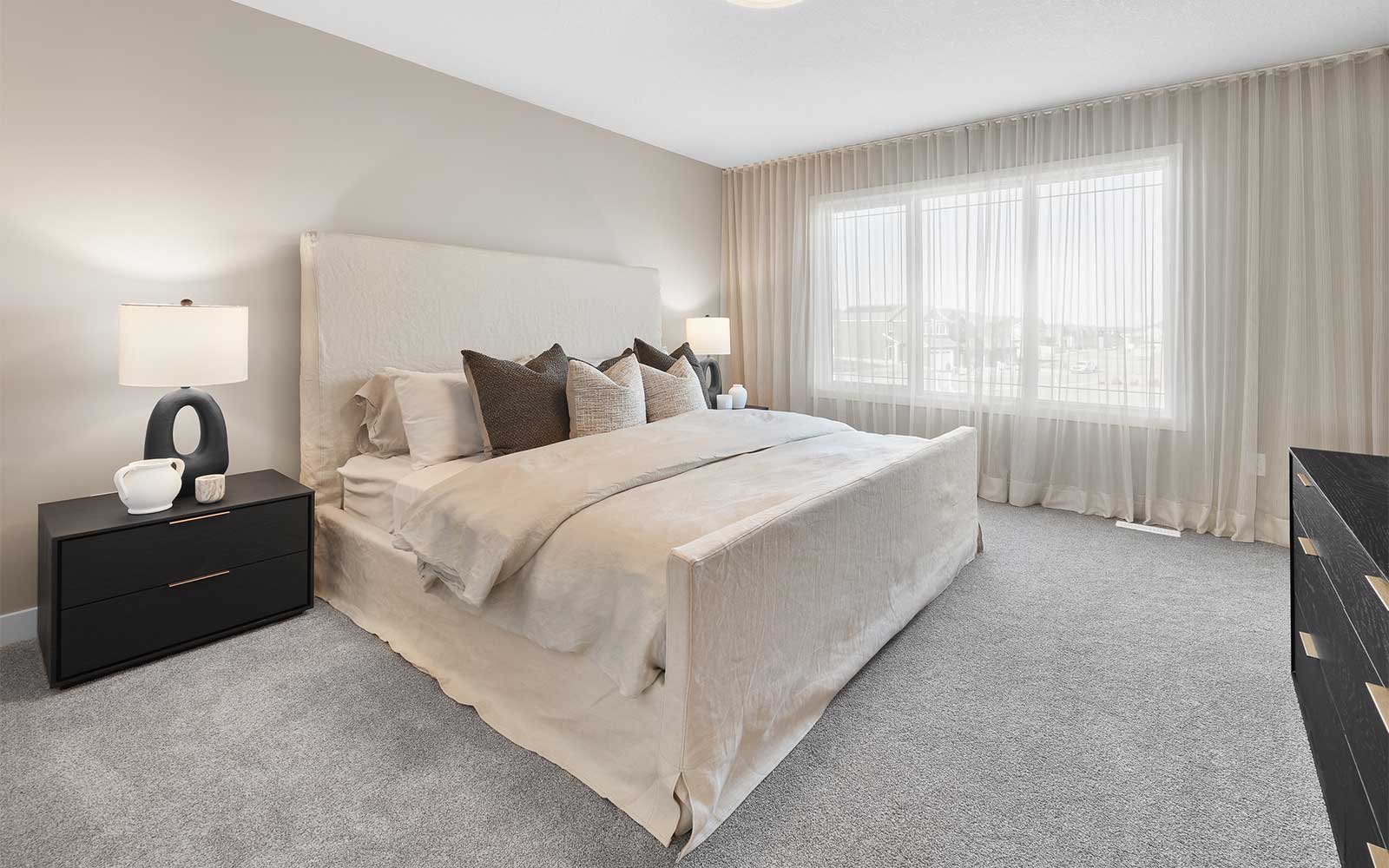 A photo of the secondary bedroom of the Bristol model by Brookfield Residential