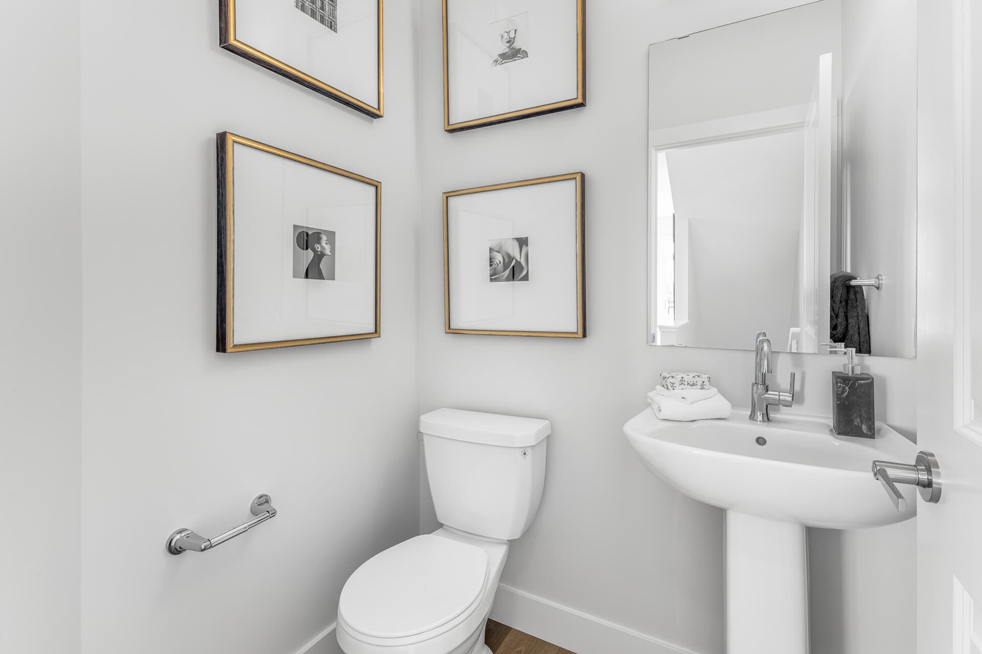 Bathroom on main floor in the Everly