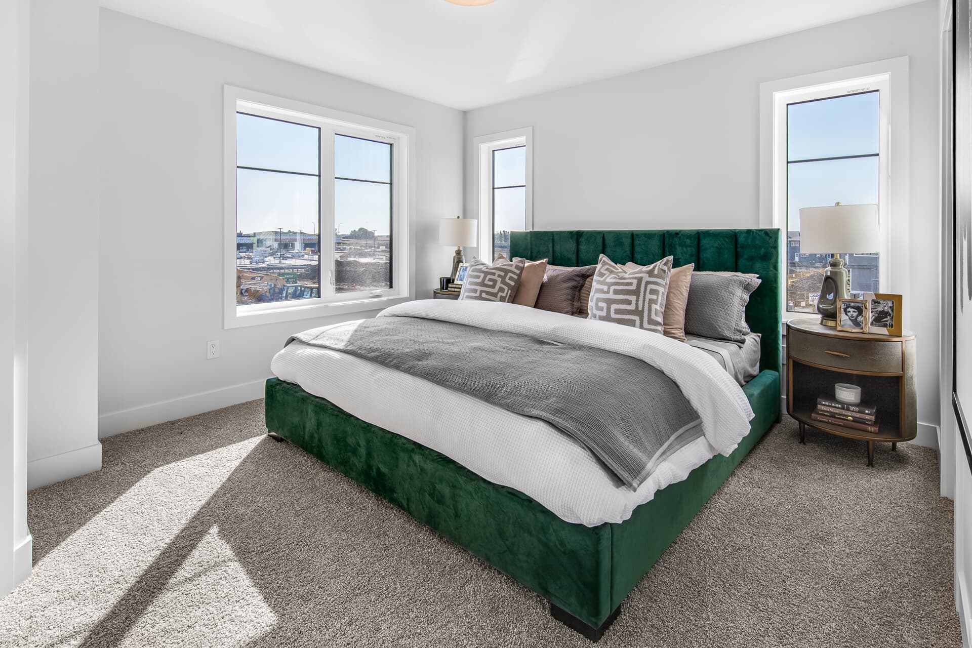 A primary bedroom in The Everly