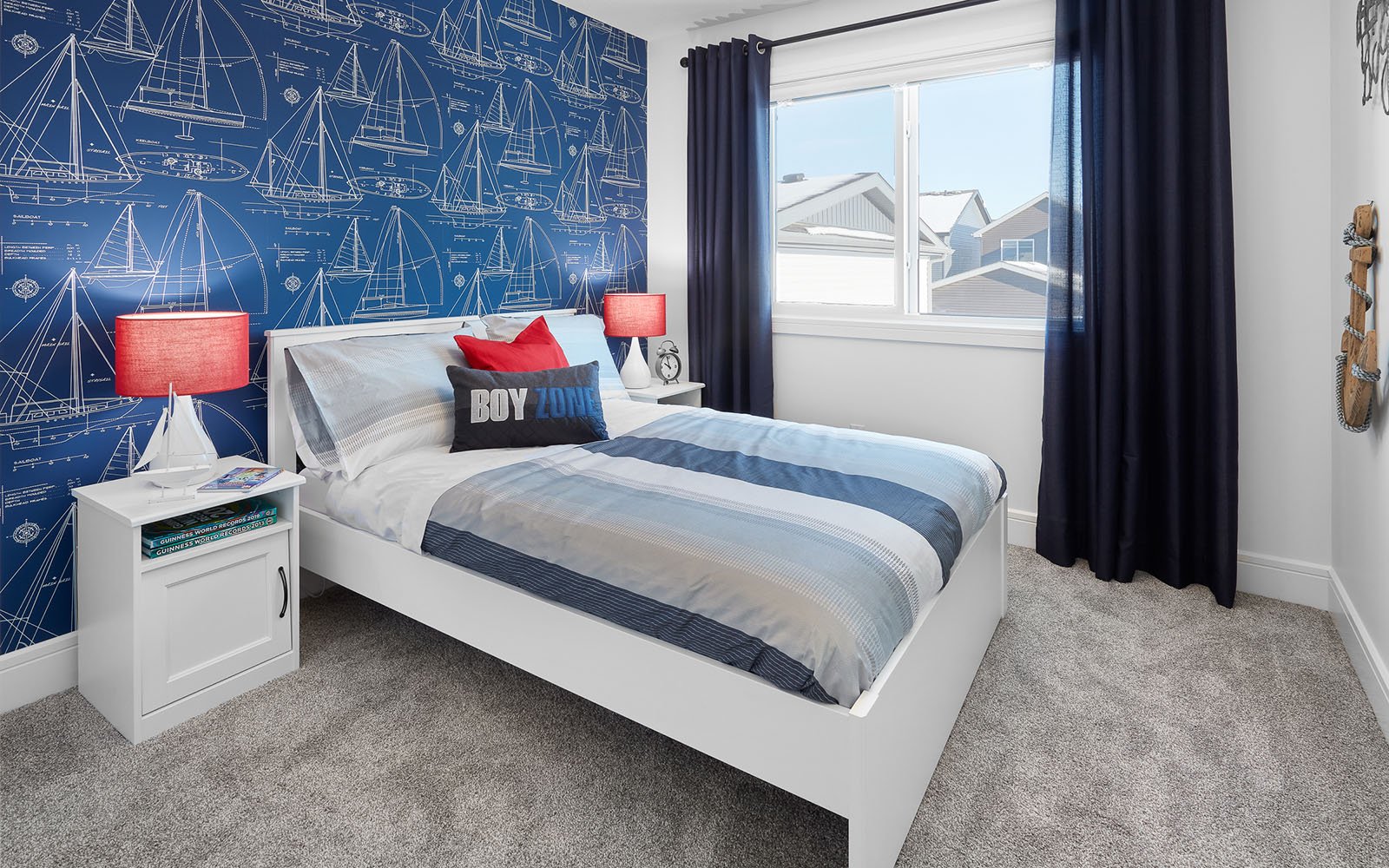 An Asher bedroom in the Orchards in Edmonton, Alberta by Brookfield Residential