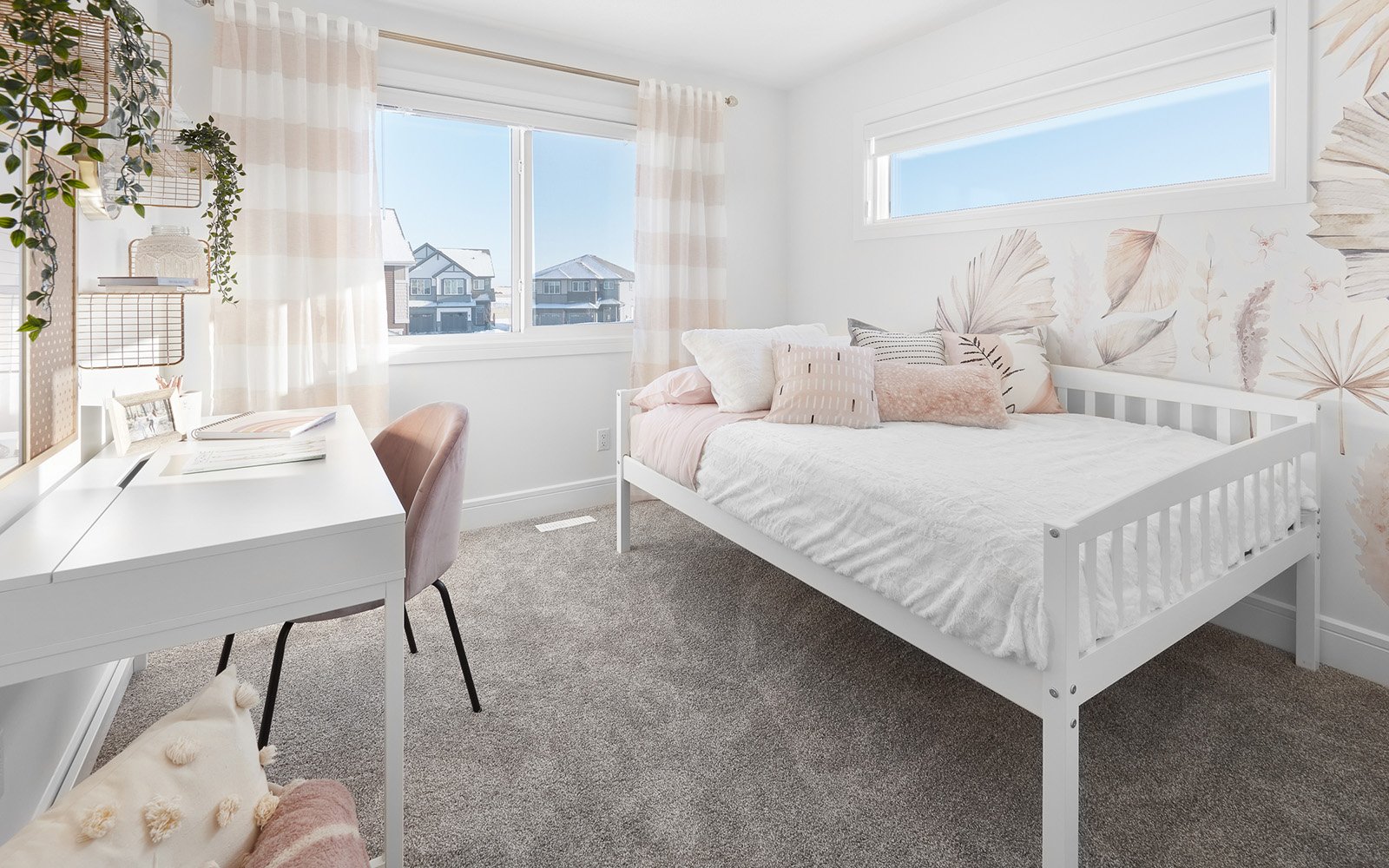 An Asher bedroom in the Orchards in Edmonton, Alberta by Brookfield Residential