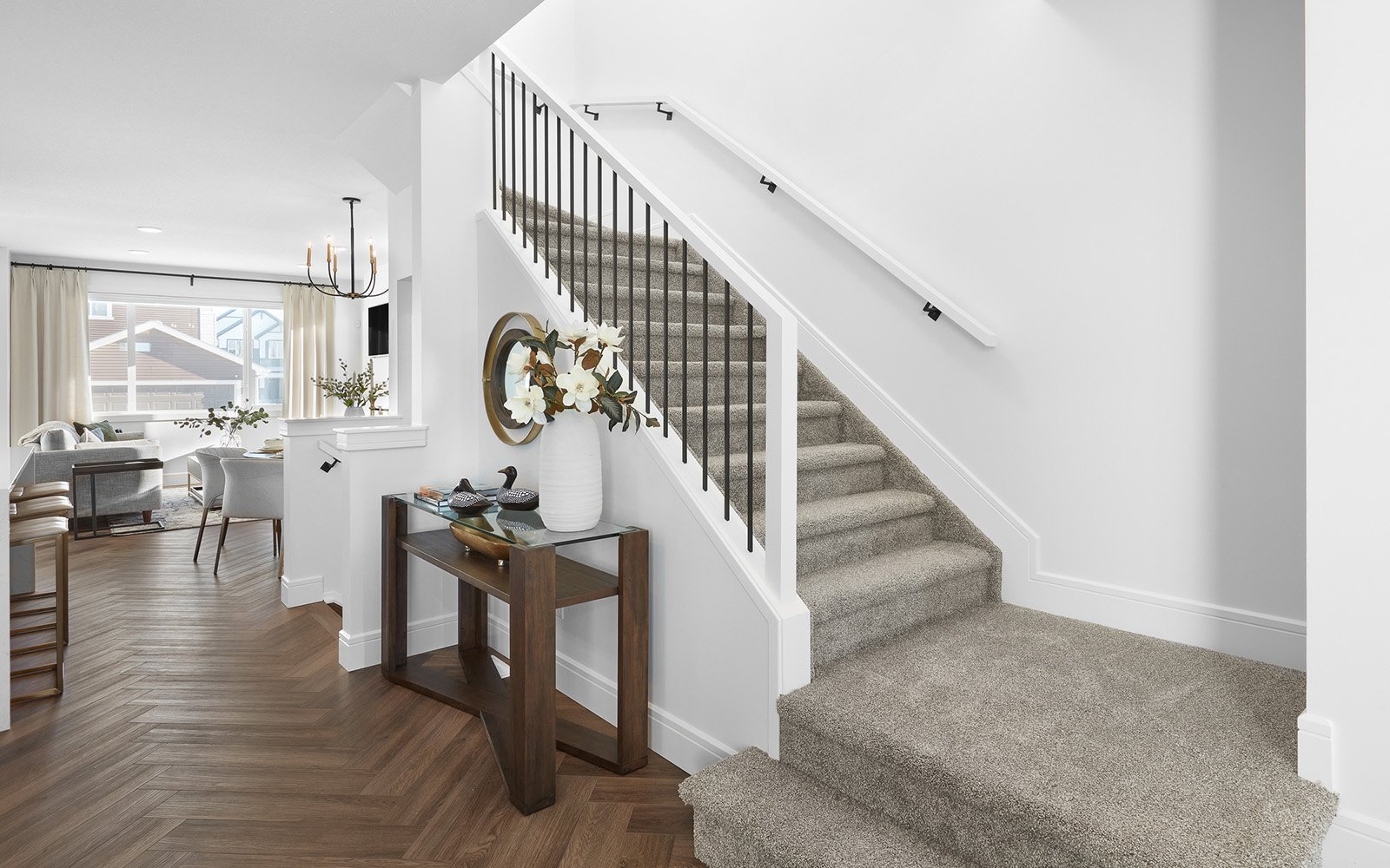 An Asher foyer in the Orchards in Edmonton, Alberta by Brookfield Residential