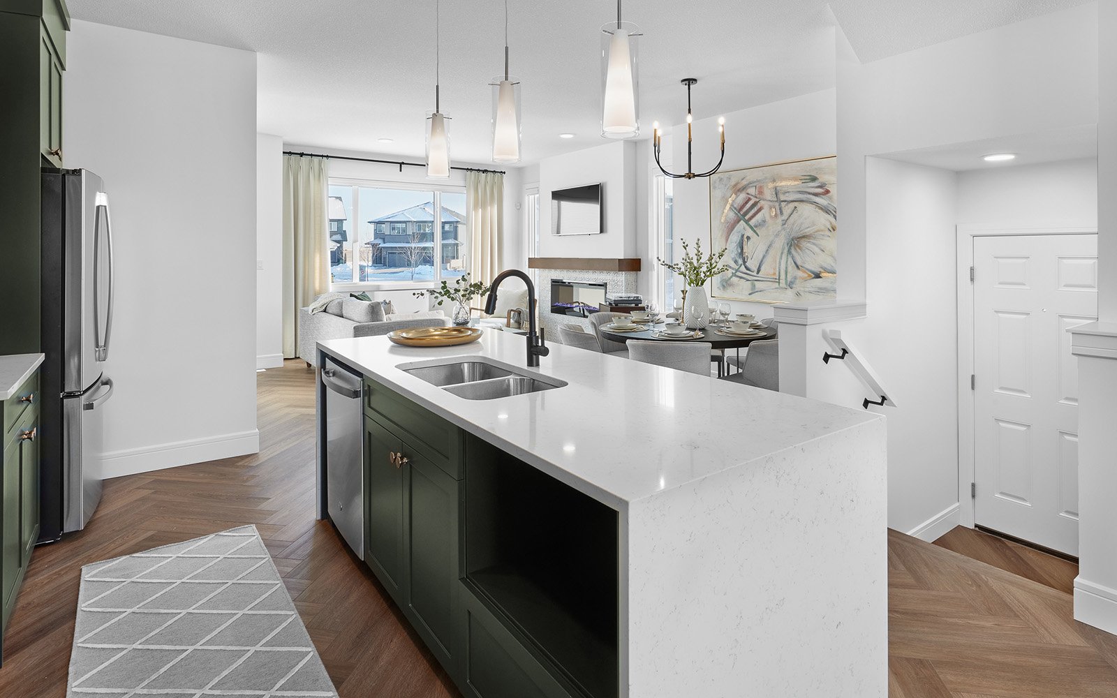 An Asher kitchen in the Orchards in Edmonton, Alberta by Brookfield Residential