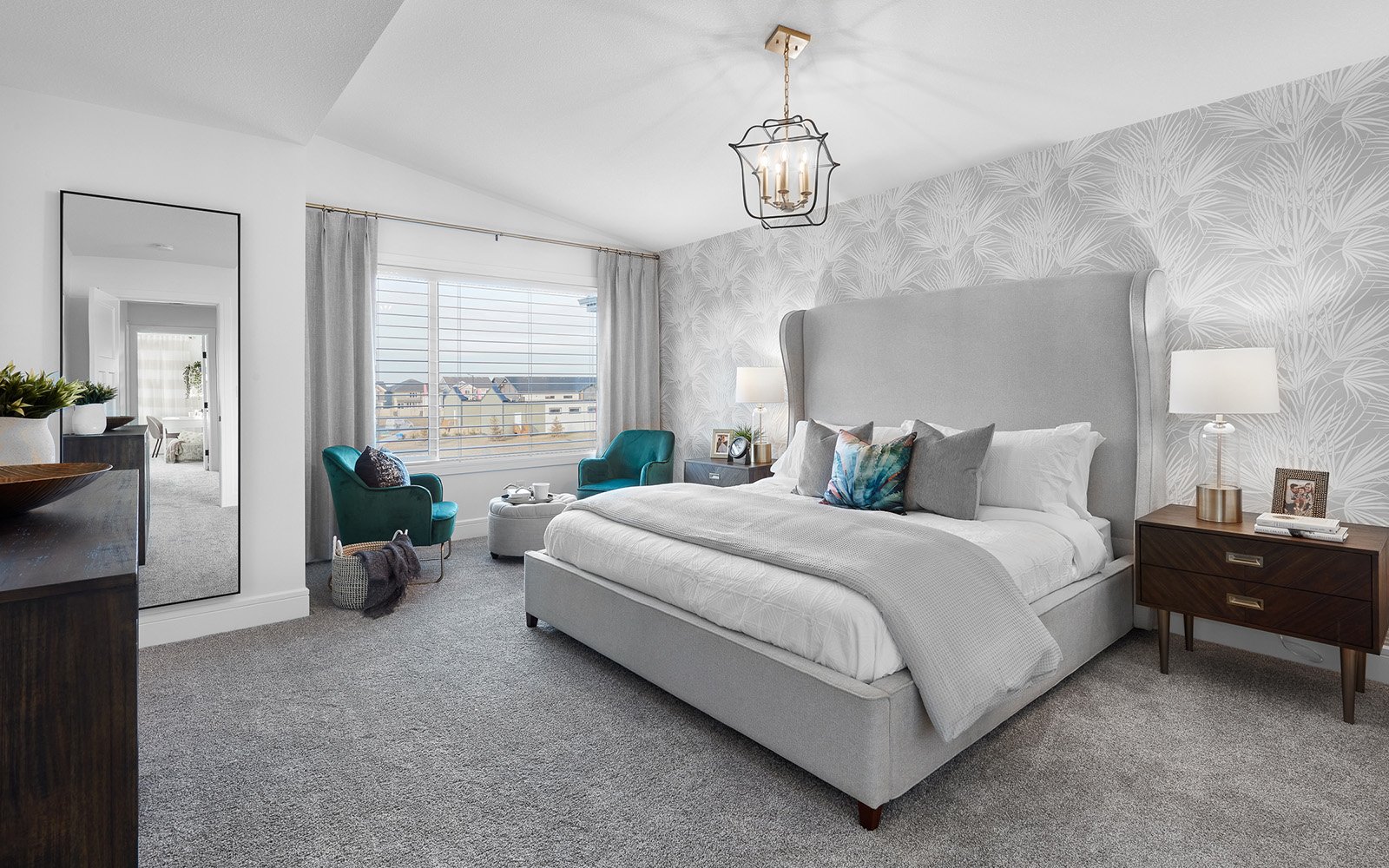 An Asher bedroom in the Orchards in Edmonton, Alberta by Brookfield Residential