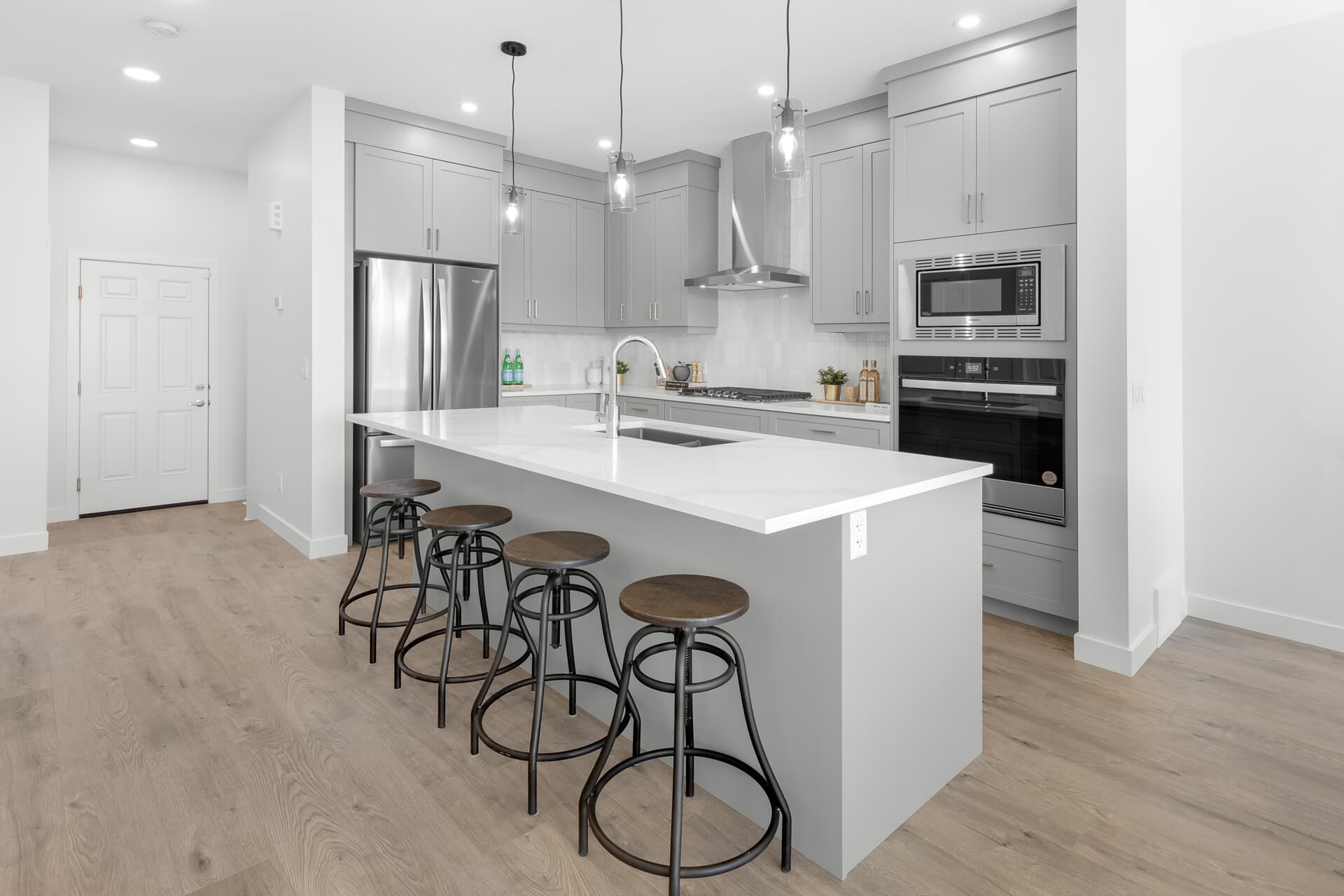 A kitchen in The Cypress in Paisley.