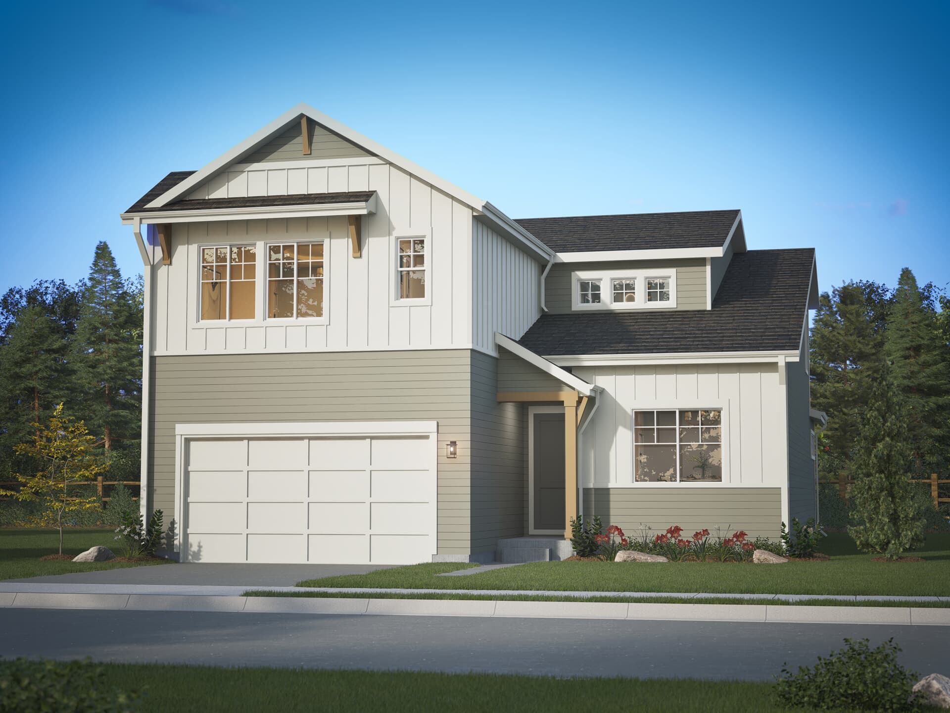 Artisan Four Elevation B at Brighton Crossings in Brighton, CO