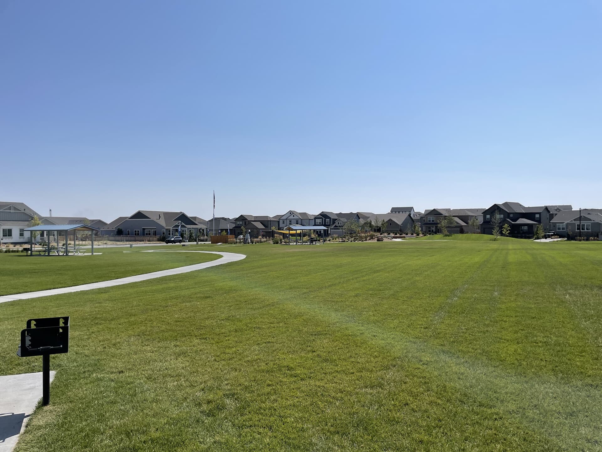 Volley Park Open Space at Brighton Crossings in Brighton, CO