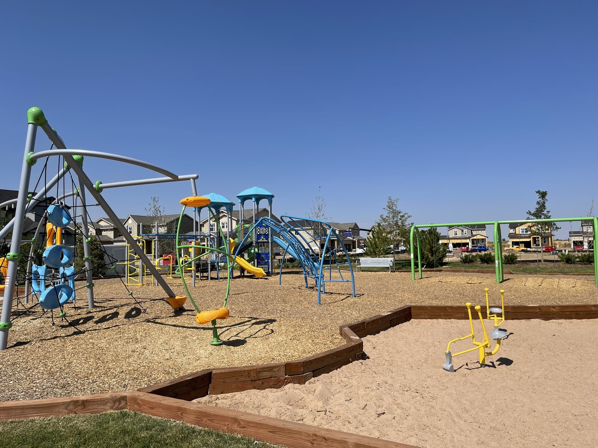 Volley Park Playground at Brighton Crossings in Brighton, CO