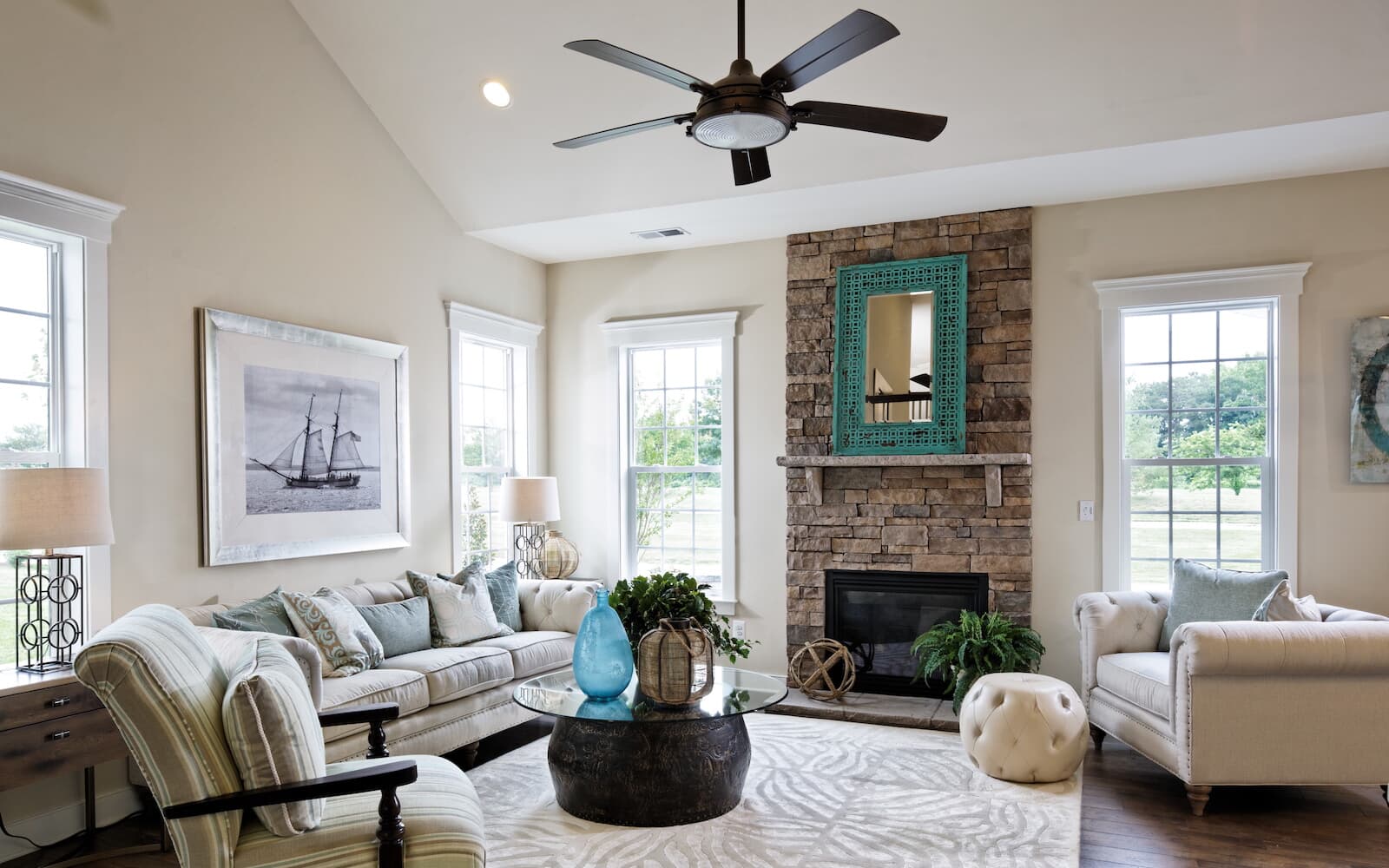 Pearson great room at Heritage Shores an active adult community in Bridgeville DE 