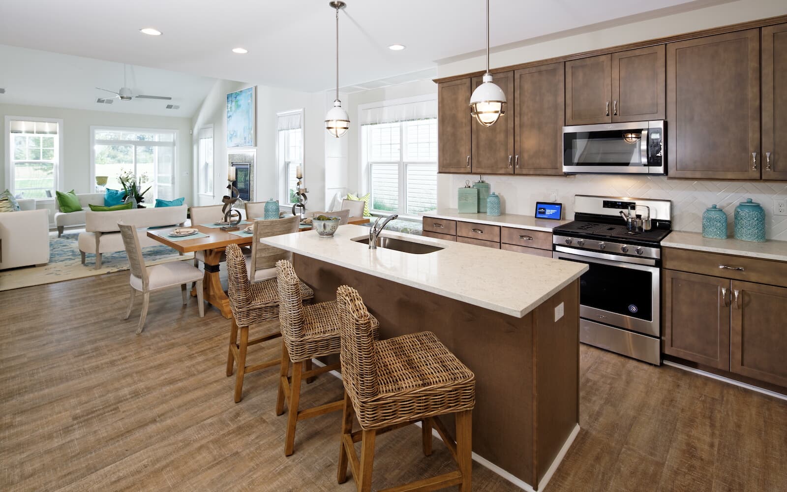 The kitchen of the Picasso at Heritage Shores in Bridgeville DE 