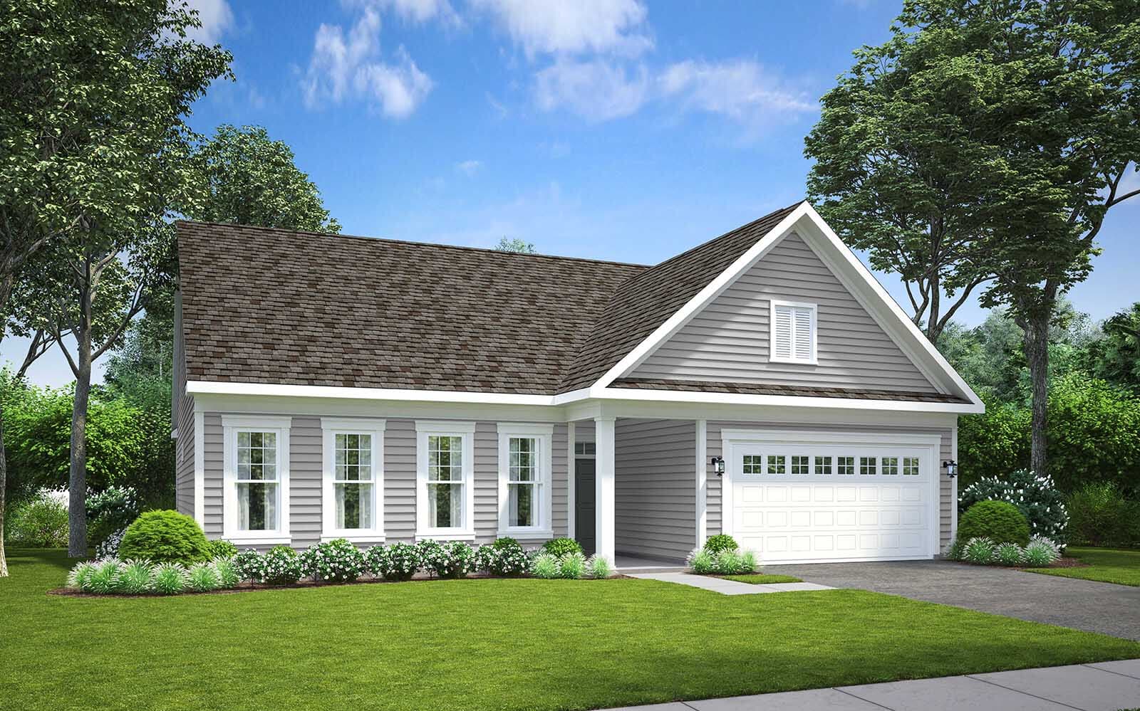 Elevation 1 Elevation 1 of the Savoy II a home design offered at Heritage Shores in Bridgeville DE by Brookfield Residential