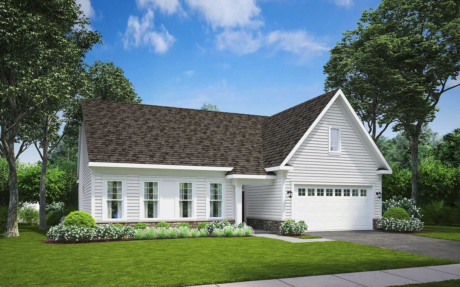 Elevation 2 Elevation 2 of the Savoy II a home design offered at Heritage Shores in Bridgeville DE by Brookfield Residential