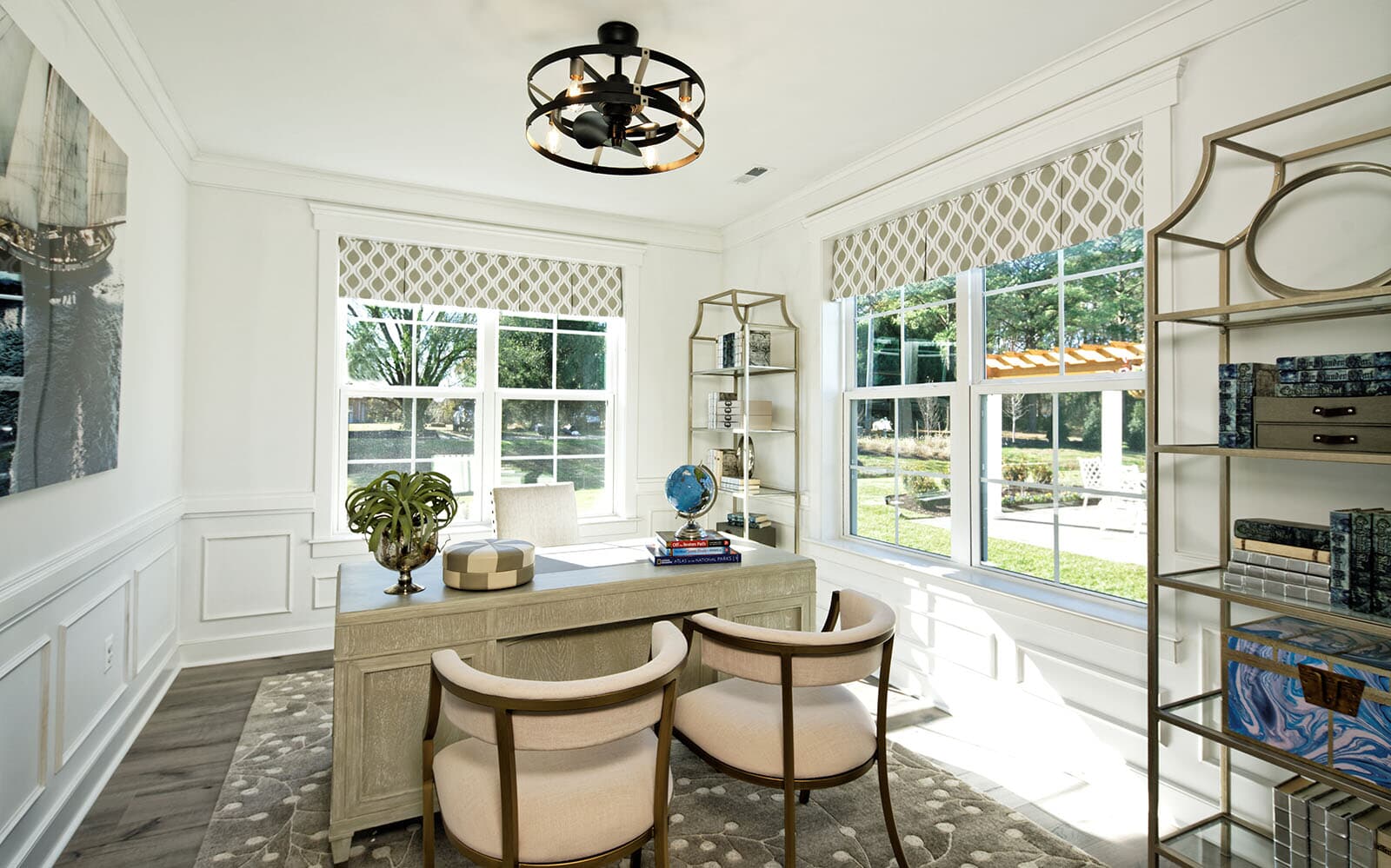 The library of the Beckham by Brookfield Residential