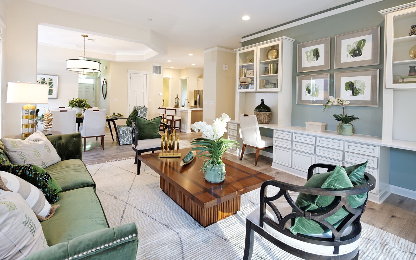 The living room in the Douglas by Brookfield Residential