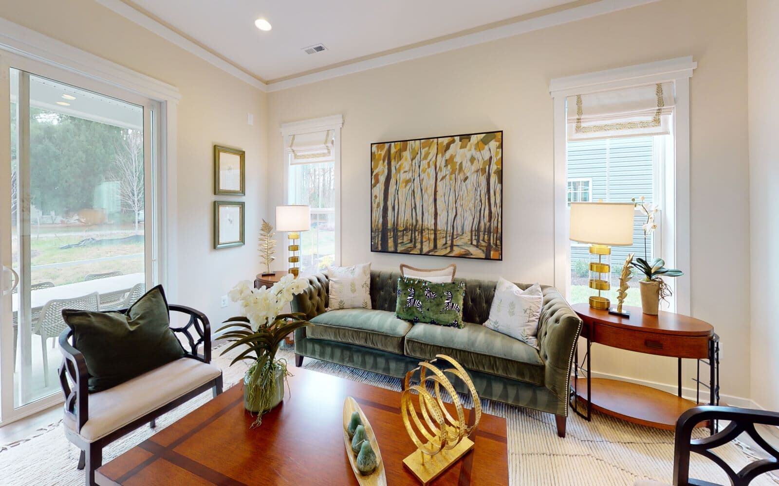 The living room of the Douglas by Brookfield Residential